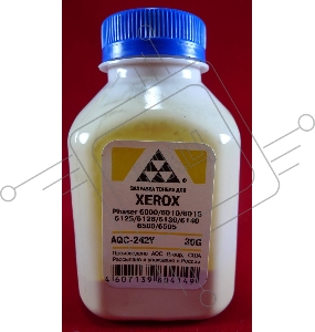 Тонер XEROX Phaser 6000/6010/6015/6125/6128/6130/6140/6500/6505 Yellow, (фл.30г.) AQC фас. России