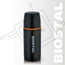 Термос БИОСТАЛЬ Спорт NBP-500C 0,5 л.(Объем 0,5л. Крышка без кнопки, узкая горловина Корпус - нерж. сталь, окражен. черн. цвет.)