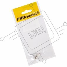 Разъем антенный на кабель Proconnect, штекер F для кабеля RG-6, (1шт.) (пакет)