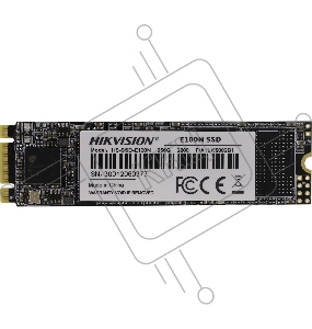 Накопитель SSD M.2 HIKVision 256GB E100N Series <HS-SSD-E100N/256G> (SATA3, up to 545/480MBs, 3D TLC, 70TBW, 22x80mm)