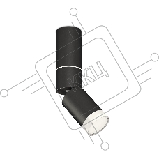 Светильник Ambrella Light XM6313105 SBK/FR/CL черный песок/белый матовый/прозрачный MR16 GU5.3