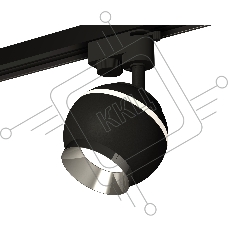 Светильник Ambrella light XT1102003 SBK/PSL черный песок/серебро полированное GU5.3 LED 3W 4200K (A2521, C1102, N7032)