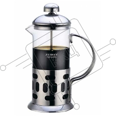 Френч-пресс Zeidan, Z-4202, 0,35л, нержавеющая сталь, термостойкое стекло, подарочная упаковка
