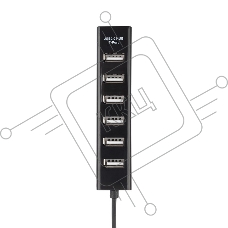 Разветвитель USB на 7 портов черный Rexant