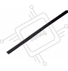 Трубка термоусаживаемая ТУТ 5,0/2,5мм, черная, упаковка 50 шт. по 1м, PROconnect
