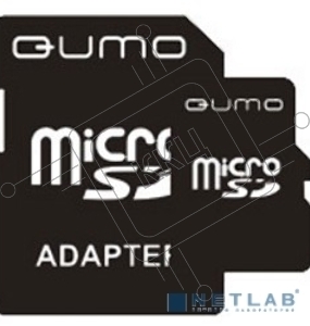 Флэш карта Micro SecureDigital 4Gb QUMO QM4GMICSDHC4 {MicroSDHC Class 4, SD adapter}
