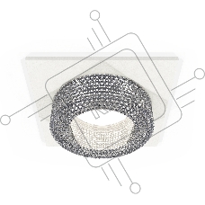 Комплект встраиваемого светильника Ambrella light XC7631020 SWH/CL белый песок/прозрачный MR16 GU5.3 (C7631, N7191)