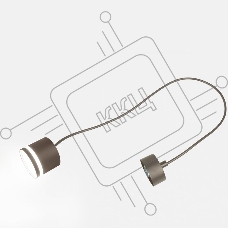 Подвес GWL-GX53-M-IP20 Графит С боковым рассеивателем Башня