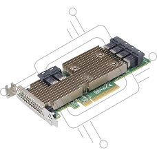 HBA-адаптер Broadcom 9305-24i SGL (05-25699-00/03-25699-02007) PCIe 3.0 x8 LP, SAS/SATA 12G HBA, 24port(6*int SFF8643), 3224 IOC/LSI SAS 9305-24i SGL 24-Port Int, 12Gb/s SATA+SAS, PCIe3,0 HBA