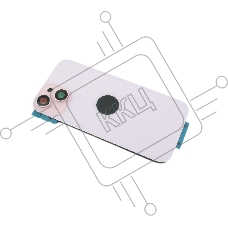 Задняя крышка (стекло) для iPhone 15 (A3090) в сборе со стеклом камеры розовая