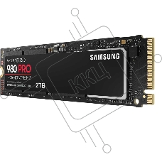 Накопитель SSD Samsung 980 PRO, 2TB, PCIe 4.0 x4, M.2 2280, NVMe, R/W 7000/5000