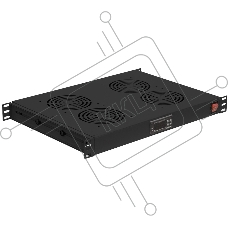 Модуль вентиляторный NTSS (NTSS-FAN4/19T-BL) 4 вент. черный (упак.:1шт)