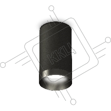 Светильник Ambrella Light XS6323021 SBK/PBK черный песок/черный полированный MR16 GU5.3 (C6323, N6131)