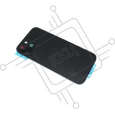 Задняя крышка (стекло) для iPhone 15 (A3090) в сборе со стеклом камеры черная