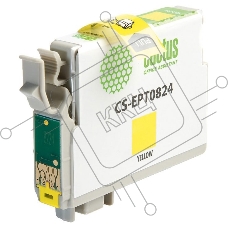 Картридж струйный Cactus CS-EPT0824 (T0824) желтый (13,8 мл) для Epson Stylus Photo R270/290/RX590