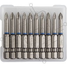 Бита ЗУБР ЭКСПЕРТ 26011-1-50-10  торсион кованая обточ.CrMo E 1/4'' PH1 50мм 10шт