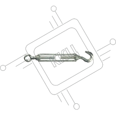 Талреп крюк-кольцо DIN 1480 М5