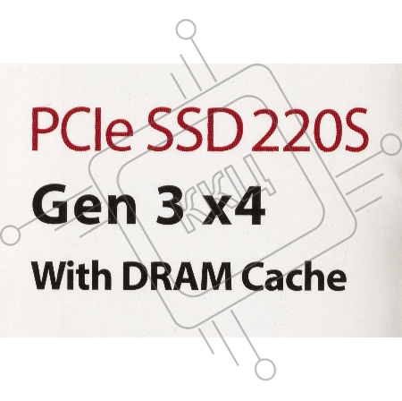 Твердотельный накопитель Transcend MTE220S SSD 256GB, 3D TLC, M.2 (2280), PCIe Gen 3.0 x4, NVMe, R3300/W1100, TBW 550