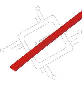 Трубка термоусаживаемая ТУТ 5,0/2,5мм, красная, упаковка 50 шт. по 1м, PROconnect