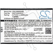 Аккумулятор CameronSino  CS-DGX520SL BAT16484000 для DOOGEE X5 Max X5 MAX Pro 3.7V / 2400mAh / 8.88Wh