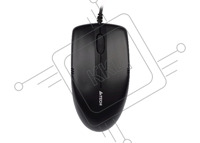 Мышь проводная A4Tech OP-530NU черный, 1200 dpi, USB, кнопки - 3