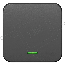 Выключатель 1-кл. ОП Blanca 10А IP20 (сх. 1) 250В с подсветкой с изолир. пластиной антрацит SchE BLNVA101116