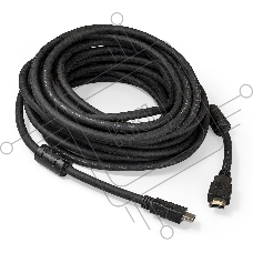 Кабель HDMI Exegate EX287726RUS EX-CC-HDMI2-10.0F (19M/19M, v2.0, 10м, 4K UHD, Ethernet, ферритовые кольца, позолоченные контакты)