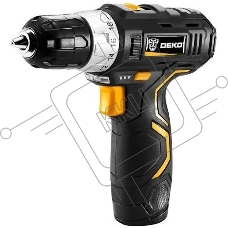 Дрель-шуруповерт аккумуляторная Deko GCD12DU3, 12В, 1 АКБ