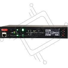 Автоматический ввод резерва ELEMY RACK ATS, 1U, 220В, 32А, OLED, Ethernet, in (2) IEC309, out (2) C19 (9) C13