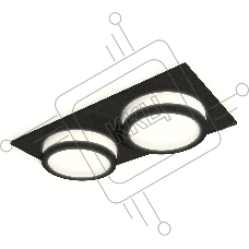 Комплект встраиваемого светильника Ambrella light XC6526060 SBK/FR черный песок/белый матовый MR16 GU5.3 (C6526, N6221)