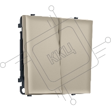 Комплект механизма 2-кл проходного выключателя SIGMA Кашемир 10A-250V QUANT PRO (SP3430, PR120)