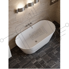 Ванна отдельностоящая акриловая BAU Flow 1600x750 белая