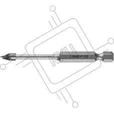 Сверло по кафелю, керамике, стеклу, с четырьмя режущими лезвиями, шестигранный хвостовик, 5 мм, ЗУБР 