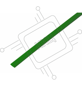 Трубка термоусаживаемая ТУТ 5,0/2,5мм, зеленая, упаковка 50 шт. по 1м, PROconnect