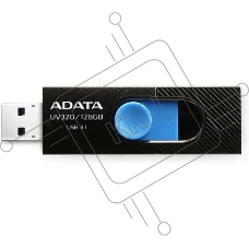 Флеш диск 128GB A-DATA UV320, USB 3.2, черный/голубой