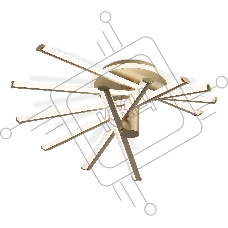 Потолочный светодиодный светильник Ambrella light FL6234 GD золото 96W 3000K-6400K 605*605*200 (ПДУ ИК)