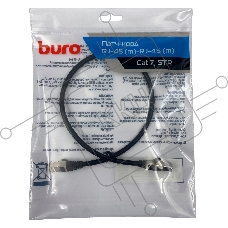 Патч-корд Buro STP 4 пары cat7 CCA molded 0.5м черный RJ-45 (m)-RJ-45 (m)