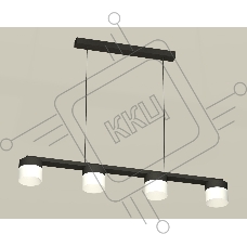 Светильник Ambrella light XB9152205/4 SBK/FR черный песок/белый матовый GX53 (C9152, N8402)