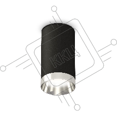 Светильник Ambrella Light XS6323022 SBK/PSL черный песок/серебро полированное MR16 GU5.3 (C6323, N6132)