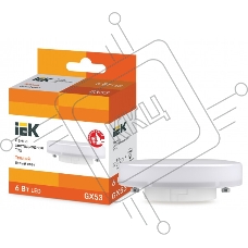 Лампа светодиодная LED 6Вт GX53 220В 3000К T75 таблетка  LLE-T80-6-230-30-GX53  IEK