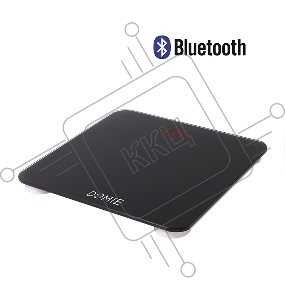 Весы электронные Domie с функцией Bluetooth подключения, до 180 кг, с цифровым дисплеем