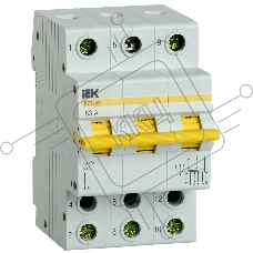 Выключатель-разъединитель трехпозиционный 3п ВРТ-63 63А IEK MPR10-3-063