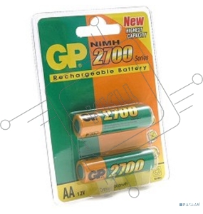 Аккумулятор GP 270AAHCHP (2CR2+5496/-UC2PET-G) AA 2700mAh (2 шт. в уп-ке)