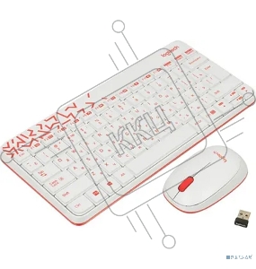 Клавиатура + мышь Logitech Wireless Combo MK 240 Nano White-red 920-008212