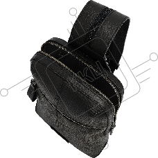 Рюкзак слинг мужской The Bridge Manfredi 054716QQ/7R черный натур.кожа