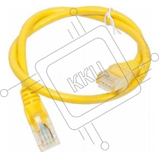 Кабель Патч-корд Lanmaster UTP TWT-45-45-0.5-YL вилка RJ-45-вилка RJ-45 кат.5е 0.5м желтый ПВХ (уп.:1шт)