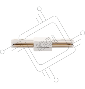 Коннектор для однофазного шинопровода I-образный REXANT белый