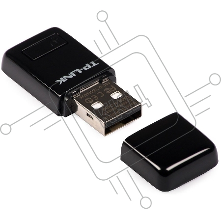 Сетевой адаптер TP-Link SOHO TL-WN823N Беспроводной USB мини адаптер 300Мбит/с стандарта N c кнопкой QSS(Realtec)