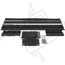 Стойка двухрамная NTSS NTSS-2POR24U/600-1000-BL 24U 550ммx1000мм 600кг черный