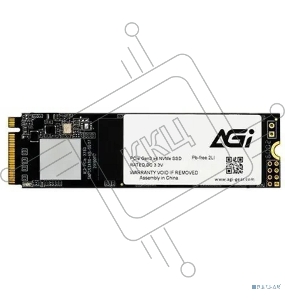 Накопитель SSD AGI 256GB M.2 2280 AI198 Client SSD PCIe Gen3x4 with NVMe, 1936/1217, IOPS 92/241K, MTBF 1.6M, 3D TLC, 100TBW, 0,36DWPD, RTL